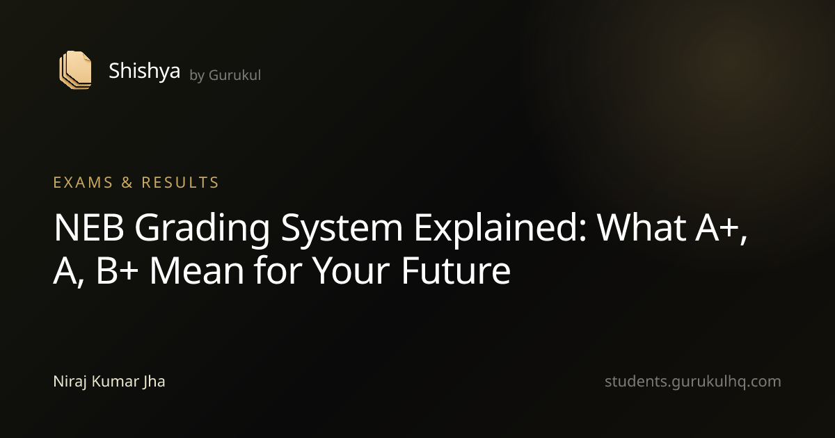 NEB Grading System Explained: What A+, A, B+ Mean for Your Future